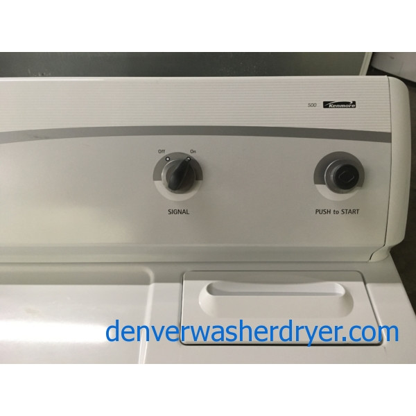 Nice Kenmore 500 Series Dryer, Auto Dry, 220V, 29″ Wide, Capacity 7.0 Cu.Ft., Quality Refurbished, 1-Year Warranty! 2nd-Year Parts Warranty