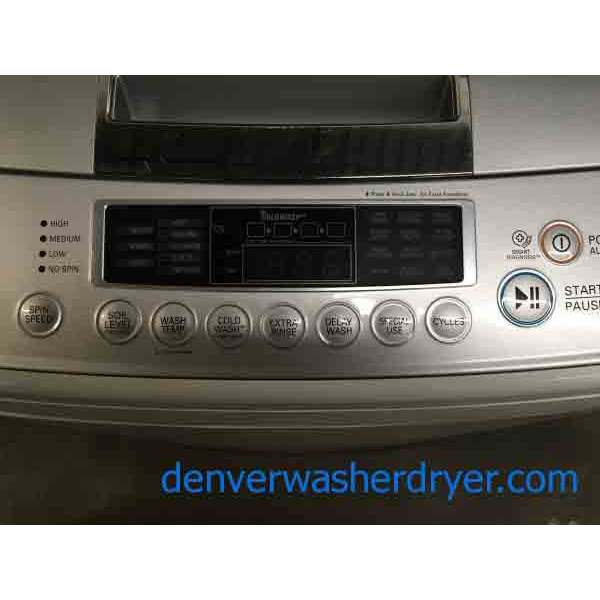 High-End LG Top-Load Washing Machine, HE, 4.5 Cu. Ft., Direct-Drive, White, 1-Year Warranty