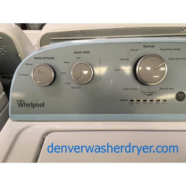 Great Whirlpool Washer, HE, Agitator, Auto-Load Sensing, Capacity 3.5 Cu.Ft., Quality Refurbished, 1-Year Warranty!