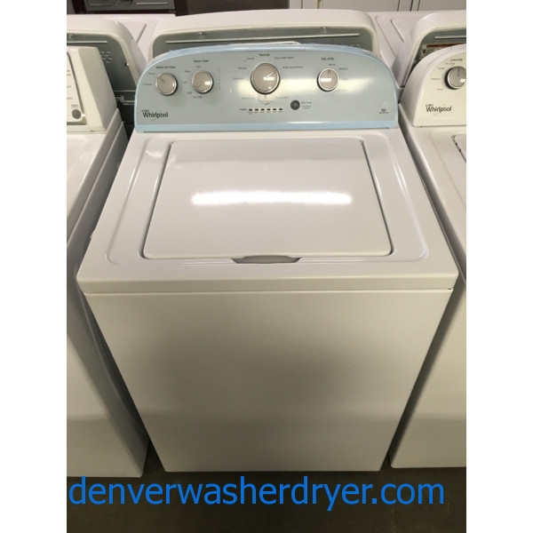 Great Whirlpool Washer, HE, Agitator, AutoLoad Sensing, Capacity 3.5