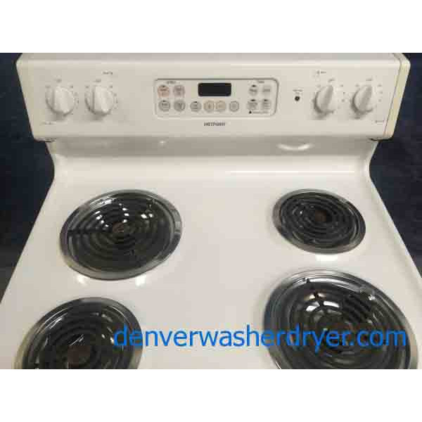 Electric, White, CoilTop Hotpoint Freestanding Range 3335 Denver
