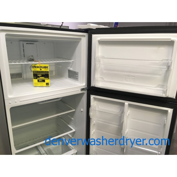 NEW!! Insignia TopMount Refrigerator, Stainless, Capacity 18.0 Cu.Ft