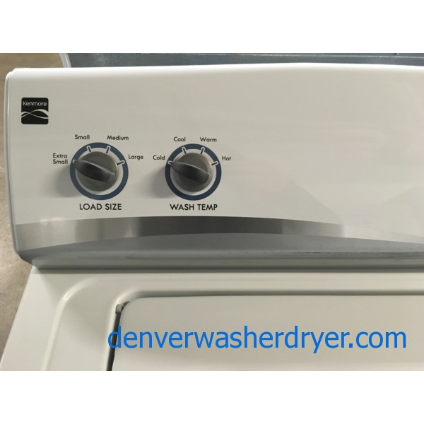 Kenmore Washer and Dryer, 220V, Agitator, Wrinkle Guard Option, 29