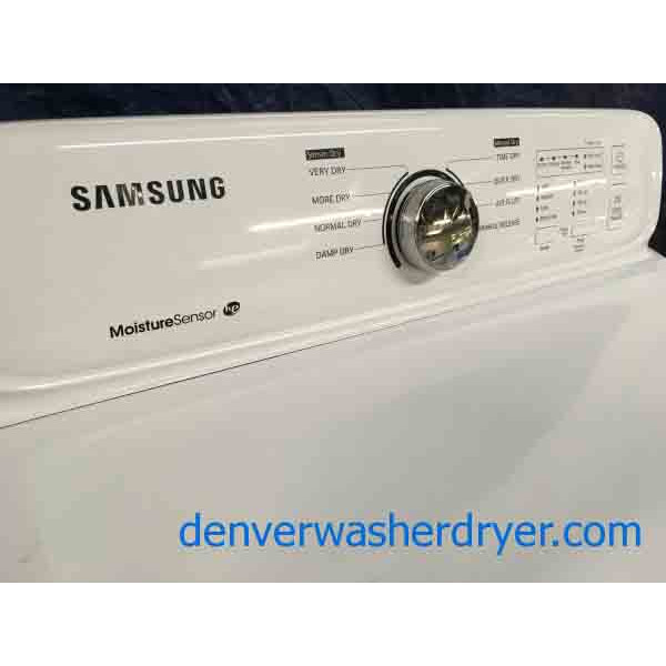 Used Electric Samsung Dryer, White, 7.3 Cu. Ft, 1-Year Warranty!