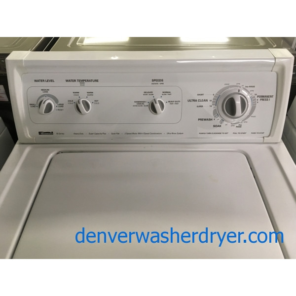 Kenmore 70 Series Washer, Heavy-Duty, Agitator, 3.2 Cu.Ft. Capacity, Ultra Rinse System, Quality Refurbished, 1-Year Warranty!