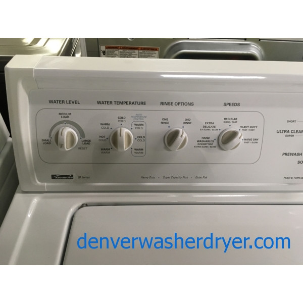 Heavy-Duty Kenmore 90 Series Washer, 3.2 Cu.Ft. Capacity, Agitator, Extra-Rinse Option, Quality Refurbished, 1-Year Warranty!