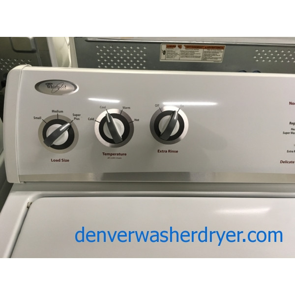 Wonderful Whirlpool Washer, Agitator, Extra-Rinse Option, 3.2 Cu.Ft. Capacity, Quality Refurbished, 1-Year Warranty!