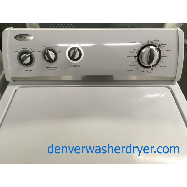 Wonderful Whirlpool Washer, Agitator, Extra-Rinse Option, 3.2 Cu.Ft. Capacity, Quality Refurbished, 1-Year Warranty!