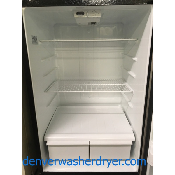 GE SmudgeProof Stainless Refrigerator, 17.0 Cu.Ft. Capacity, 28" Wide, Wire Shelves, Quality