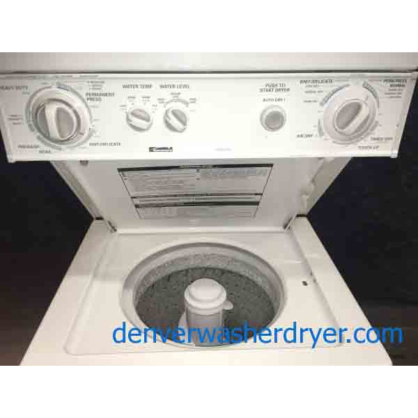 24" Wide Stacked (Unitized) Laundry Center, HeavyDuty DirectDrive