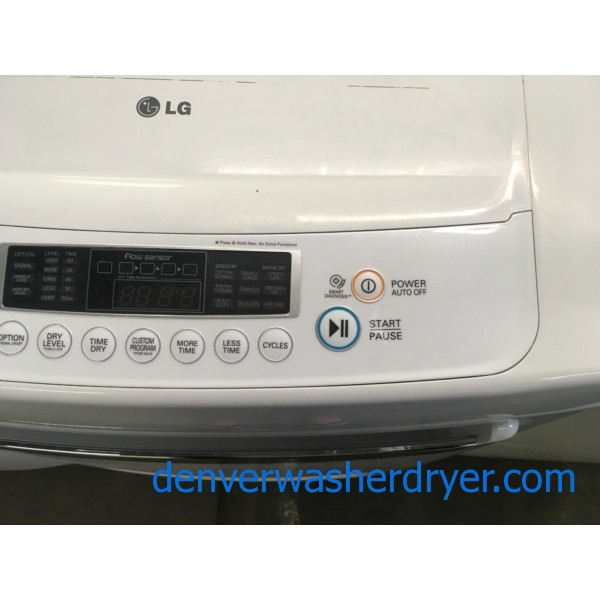 LG Top-Load Washer and Dryer Set, Direct-Drive, HE, Wrinkle Care Option, Electric, Quality Refurbished, 1-Year Warranty!