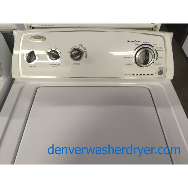 Newer Whirlpool Washer, Agitator, 3.4 Cu.Ft. Capacity, Extra-Rinse and Fabric Softener Options, Quality Refurbished, 1-Year Warranty!
