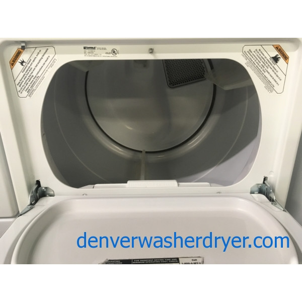 Heavy-Duty Kenmore ELITE Dryer, Electric, 27″ Wide, Auto-Moisture Sensing, Wrinkle Guard, Hamper Style Door, Quality Refurbished, 1-Year Warranty!