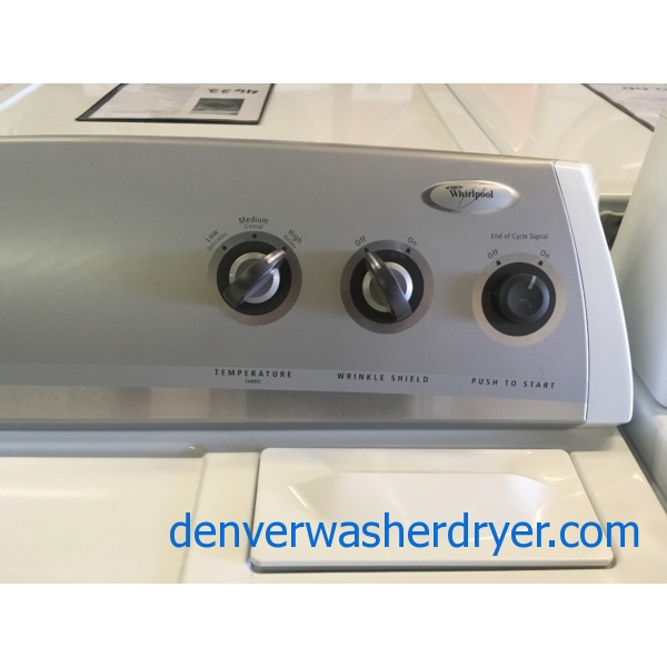 HeavyDuty Whirlpool Washer and Dryer Set, Agitator, Electric, Auto