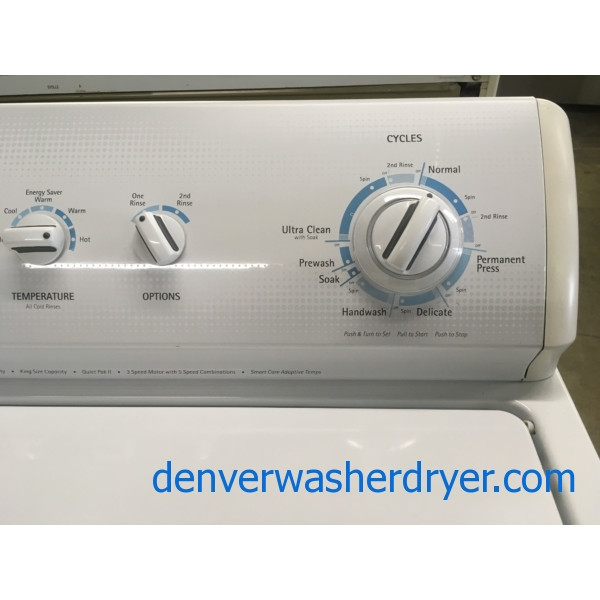 Kenmore 800 Series Washer, Heavy-Duty, Agitator, 3.2 Cu.Ft. Capacity, Extra-Rinse Option, Quality Refurbished, 1-Year Warranty!