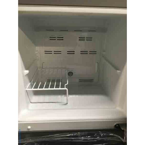 New! Scratch and Dent! 25 inch Stainless Steel Fridge with a 1 year warranty!