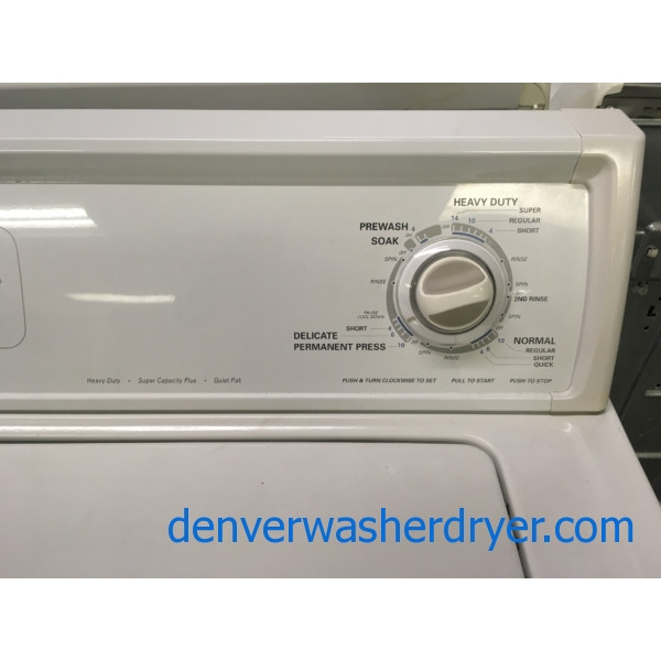 Heavy-Duty Kenmore 80 Series Washer, Agitator, 27″ Wide, 3.2 Cu.Ft. Capacity, Quality Refurbished, 1-Year Warranty!