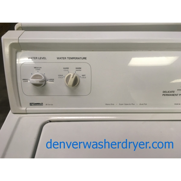 Heavy-Duty Kenmore 80 Series Washer, Agitator, 27″ Wide, 3.2 Cu.Ft. Capacity, Quality Refurbished, 1-Year Warranty!
