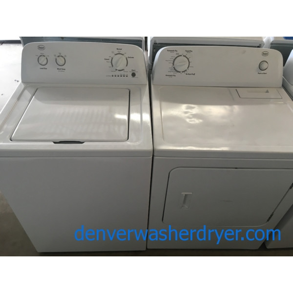 Roper Washer and Dryer Set, Agitator, 220V, Super Capacity, Wrinkle Prevent,  2014 Models, Quality Refurbished, 1-Year Warranty!