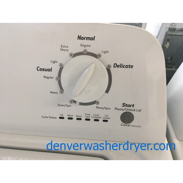 Roper Washer and Dryer Set, Agitator, 220V, Super Capacity, Wrinkle Prevent, 2014 Models, Quality Refurbished, 1-Year Warranty!