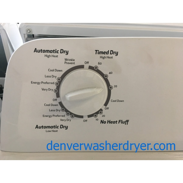 Roper Washer and Dryer Set, Agitator, 220V, Super Capacity, Wrinkle Prevent, 2014 Models, Quality Refurbished, 1-Year Warranty!