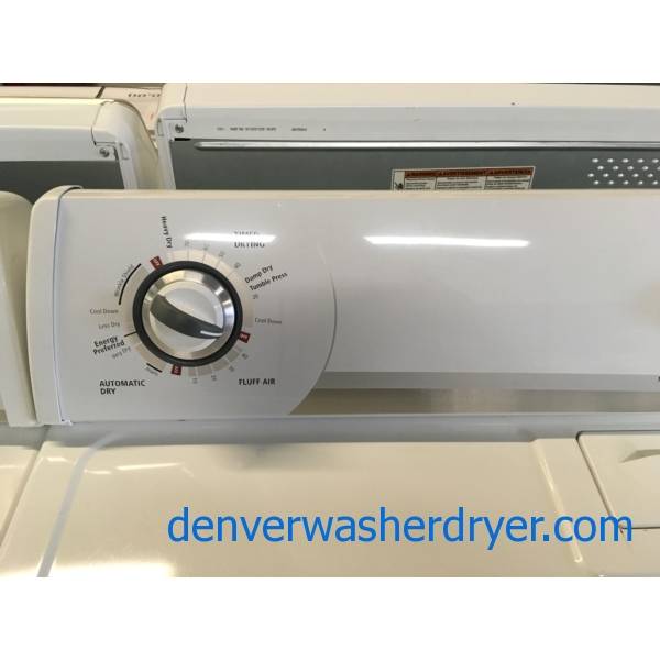 Whirlpool Washer and Dryer Set, Agitator, Wrinkle Shield Feature, 220V, 29" Wide, Quality