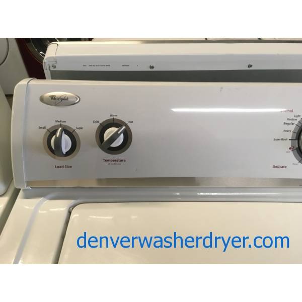 Whirlpool Washer and Dryer Set, Agitator, Wrinkle Shield Feature, 220V
