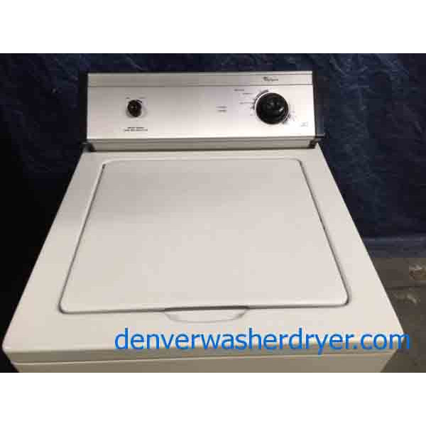 Heavy-Duty, Direct-Drive Whirlpool Washing Machine, Slim 24″ Wide, Quality Refurbished, 1-Year Warranty!