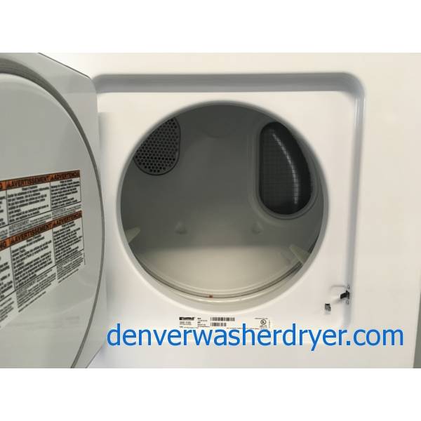 Kenmore Laundry Center, 24″ Wide, Agitator, Heavy-Duty, Washer 1.5 Cu.Ft. Capacity, Dryer 3.4 Cu.Ft. Capacity, Quality Refurbished, 1-Year Warranty Just On Parts