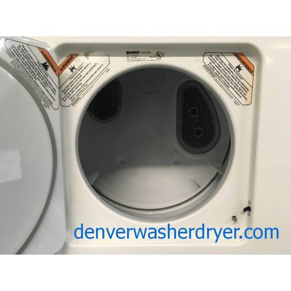 HeavyDuty Kenmore Laundry Center, Agitator, 24" Wide, 220V, Washer 1.5