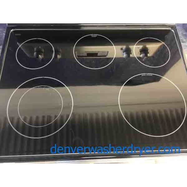 Barely Used , GlassTop Maytag Range with Aqua Lift Technology, 1Year