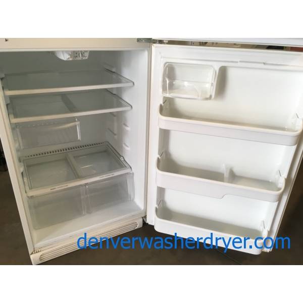 Frigidaire TopMount Refrigerator, Almond Textured, 30" Wide, 18.3 Cu