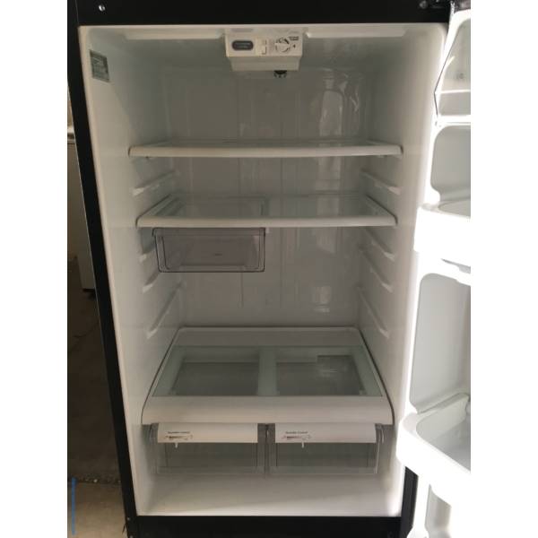 Nice GE TopMount Refrigerator, Black Textured, 18.0 Cu.Ft. Capacity