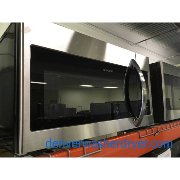 !NEW! Frididaire Over-the Range Microwave, Stainless, LED Lighting, 1.6 Cu.Ft. Capacity, 6 Programs, Convertible Vent, 1-Year Warranty