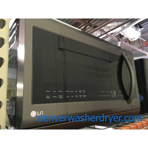 NEW! LG Black Stainless Microwave, OvertheRange, 2.2 Cu.Ft. Capacity