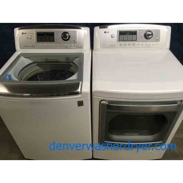 Futuristic LG Washer and Dryer set! With 1 Year Warranty