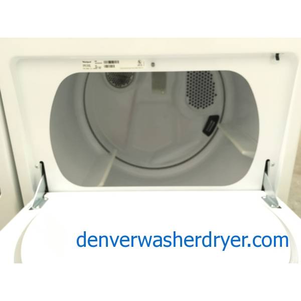 Whirlpool 29" Wide Dryer, Electric, Wrinkle Shield Option, 7.0 Cu.Ft. Capacity, Hamper Style