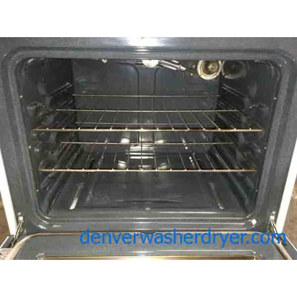 GE White gas stove with 2-Year Parts Warranty
