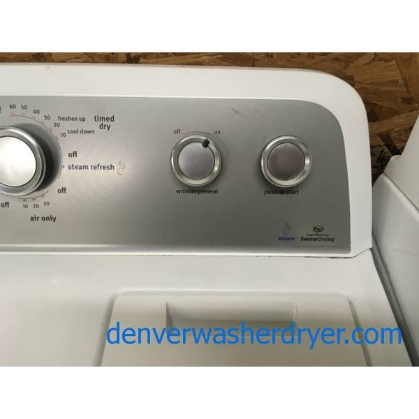 Maytag Bravos MCT Dryer, Steam Fresh, 29″ Wide, 220V, Wrinkle Prevent Option, 7.0 Cu.Ft. Capacity, Quality Refurbished, 1-Year Warranty!