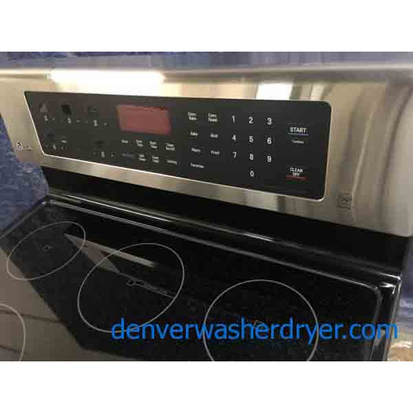 NEW!!! LG GlassTop Range, 30" Wide, 1Year Warranty, Convection Oven