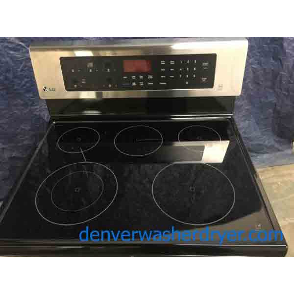NEW!!! LG GlassTop Range, 30" Wide, 1Year Warranty, Convection Oven