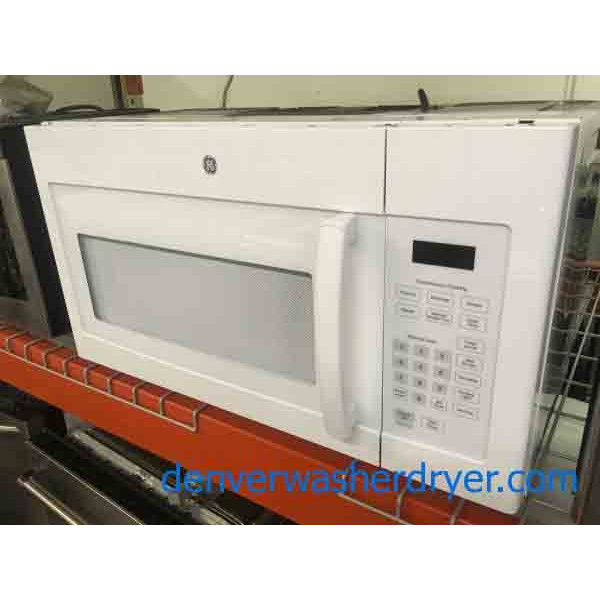 Brand New White GE Over-The-Range Microwave, 1-Year Warranty!