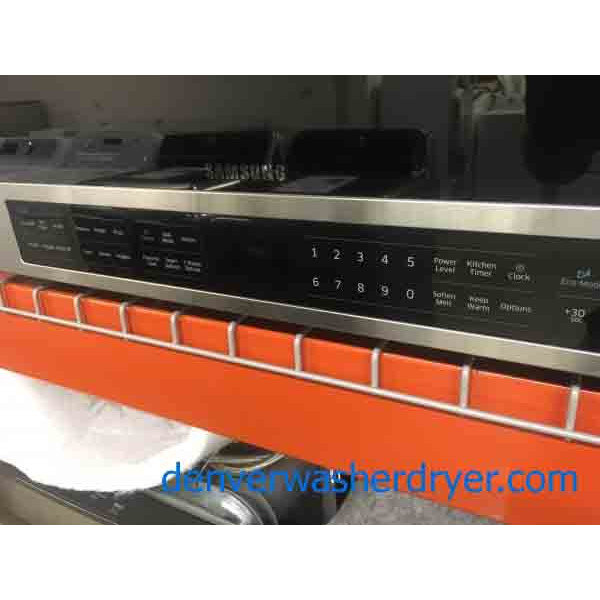 New! Stainless, Bottom Control, Stainless Samsung Microwave, 1-Year Warranty