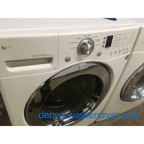 Front-Load Stackable LG Washer Dryer Set, Sanitary Cycle, Quality Refurbished, Electric, 1-Year Warranty!