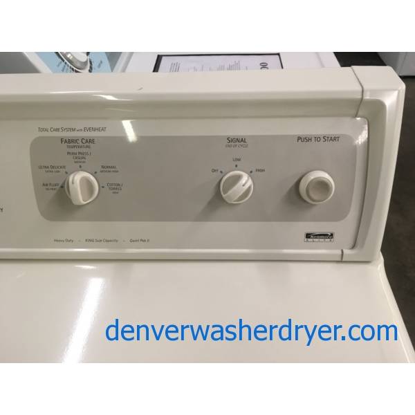 Heavy-Duty Almond Kenmore ELITE Dryer, Electric, 27″ Wide, Wrinkle Guard Option, 7.0 Cu.Ft. Capacity, Quality Refurbished, 1-Year Warranty!