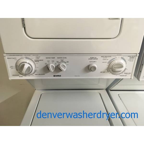 Great 24" Wide Kenmore Unitized Laundry Center, HeavyDuty, Electric