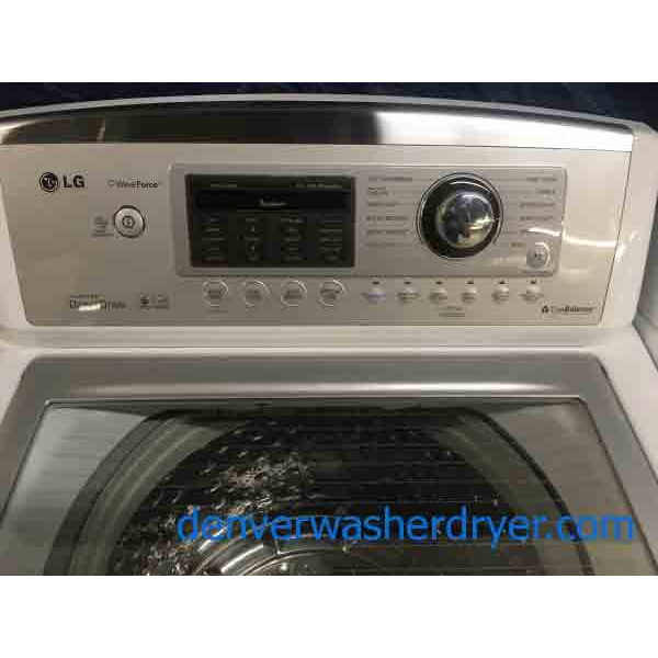 Super Nice Top-Load LG Set, Direct Drive, Steam, Electric, 1-Year Warranty!