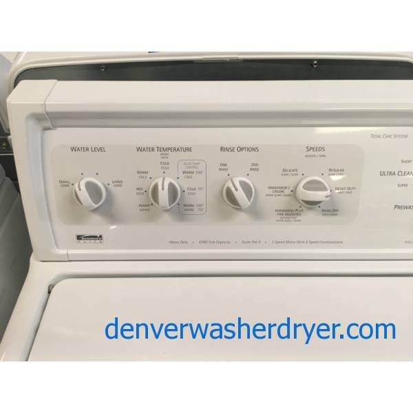 HeavyDuty Kenmore ELITE Washer and Dryer Set, Agitator, Electric