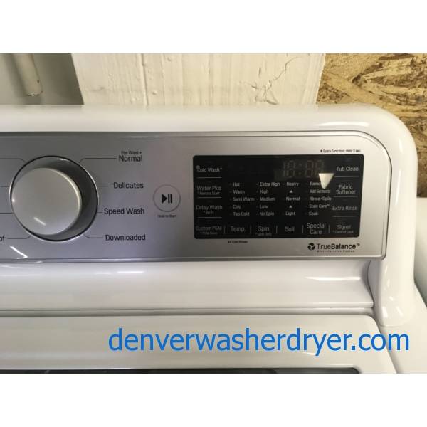 NEW! LG Top-Load HE Washer, See-Through Lid, White, 5.0 Cu.Ft. Capacity, Heavy-Duty Cycle, Energy-Star Rated, 27″ Wide, 1-Year Warranty!