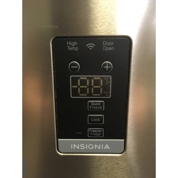 NEW!! Insignia Convertible Upright Freezer, Stainless, 13.8 Cu.Ft